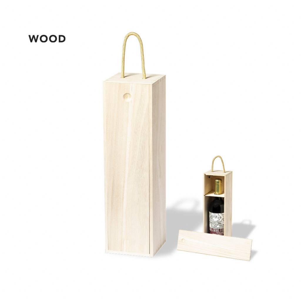 Cajas de madera, estuches y bolsas para botellas de vino