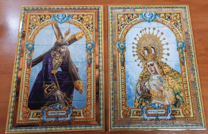 Azulejos Esperanza de Triana y Señor de las Tres Caídas